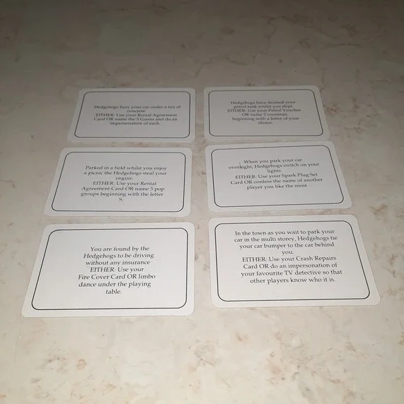 Hedgehogs Revenge Vintage Game Replacement Piece Cards - Picture 16 of 16